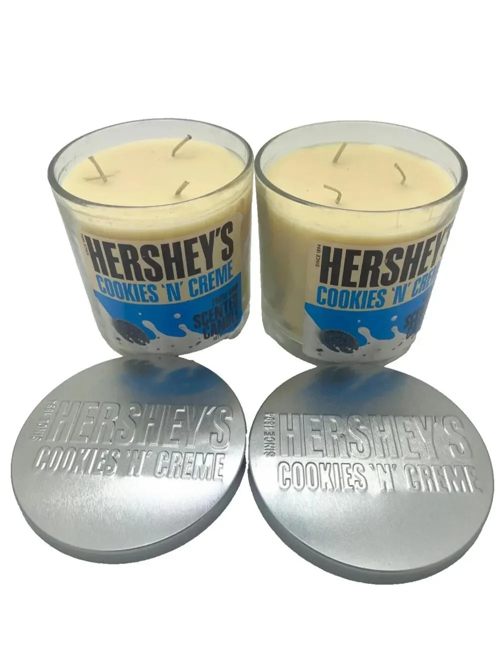 Hershey's Scented Candle Triple Wick Cookies 'N' Creme Scented Candle - 2 PACK